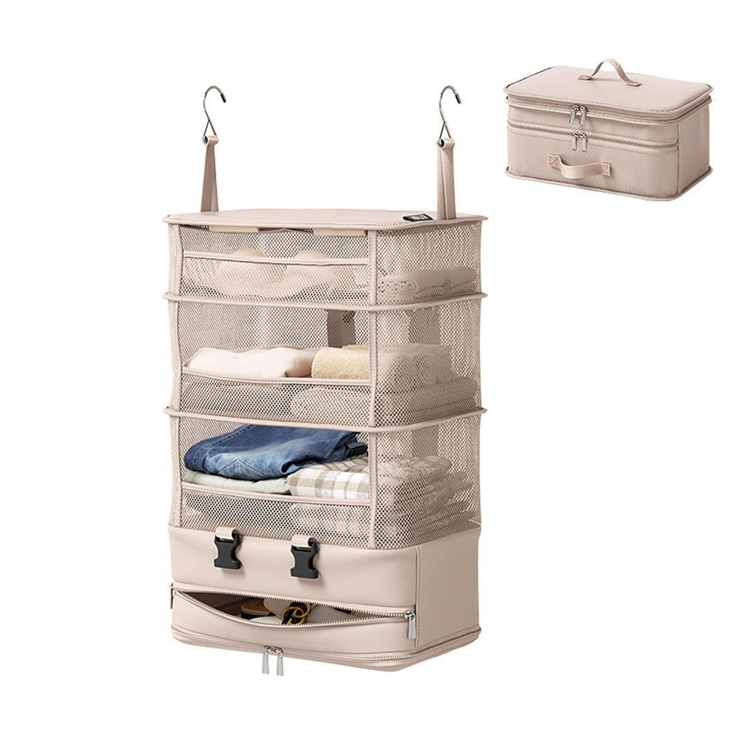 ACESOME Compression Koffer Organizer, Koffer-Organizer, Camping Organizer Hängend, Faltbar Regal Han