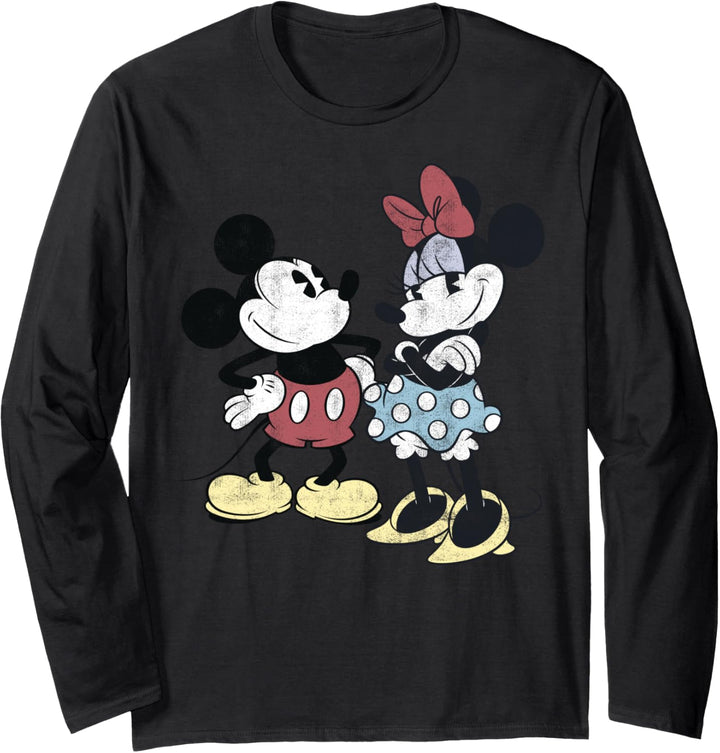Disney Mickey und Minnie Retro-Freunde Langarmshirt