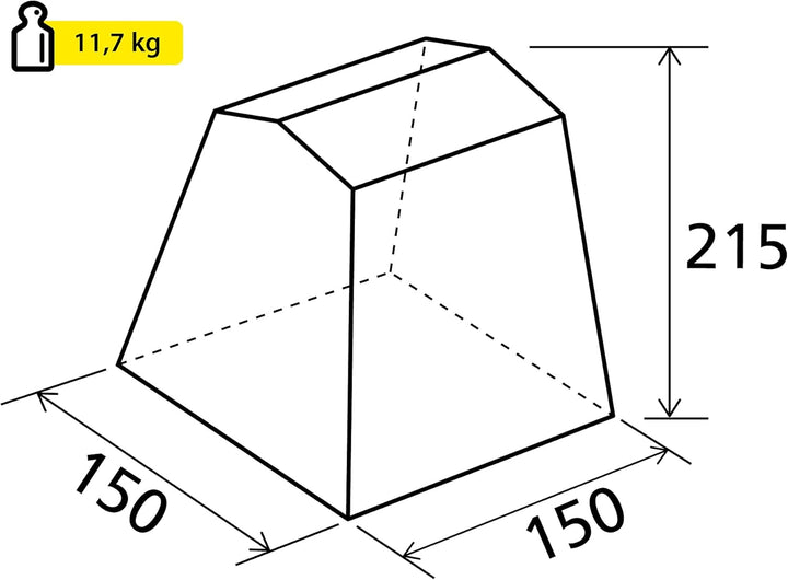 BRUNNER 0425995N.C30 Cucinotto Gusto I, 150x150 cm, blau 150x150 cm blau, 150x150 cm blau