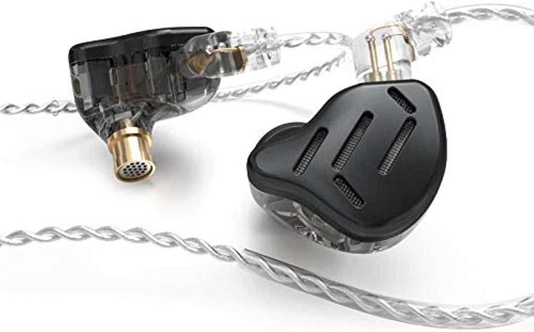 Linsoul KZ Zax 1DD+7BA Hybrid Driver HiFi in-Ear Earphones with Zin Alloy Shell, Detachable 2 Pin 0.