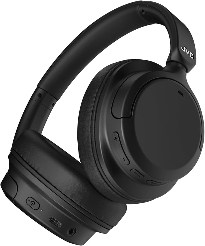 JVC HA-S95N-B - Bluetooth Around-Ear Kopfhörer mit Hybrid Noise Cancelling, BT 5.3, 50 Stunden Akkul