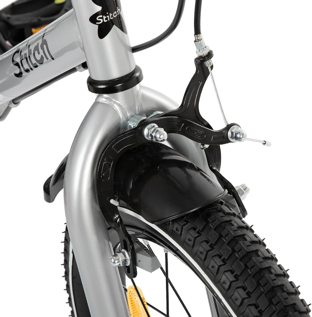 STITCH Kinderfahrrad für 3-9 Jahre Mädchen &amp; Jungen, 14/16/18 Zoll Kinderfahrrad mit Stabilisatoren