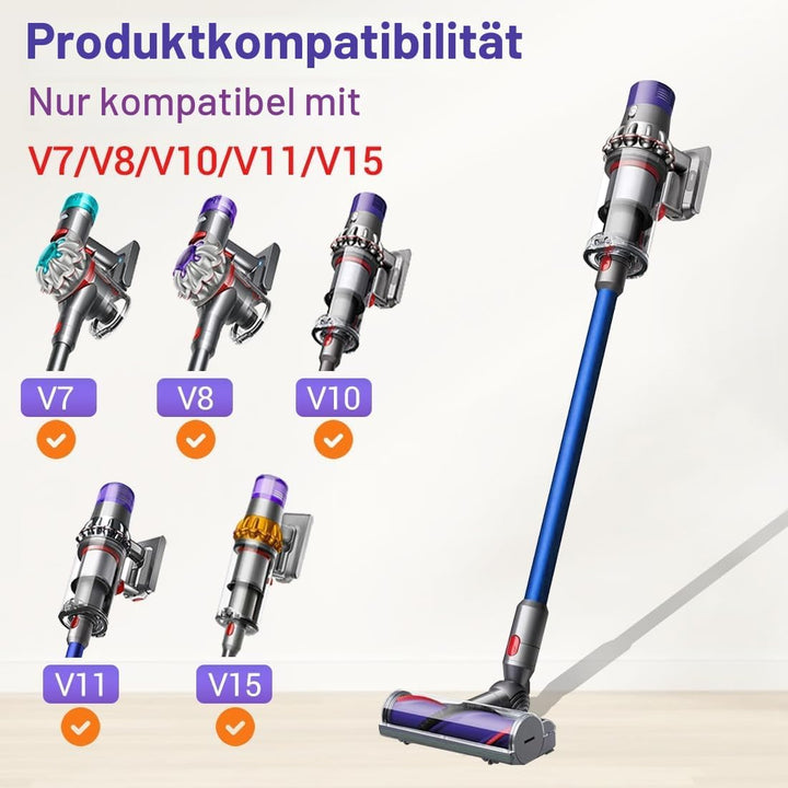 Bürste Ersatzteile kompatibel für Dyson Staubsauger V7, V8, V10, V11, V15-50W Ersatzbürste mit Direk