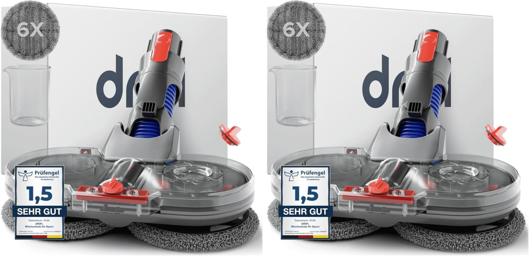 Dripl Wischaufsatz für Dyson V12 Staubsauger, Elektrischer Bodenwischer mit Abnehmbaren Wassertank u