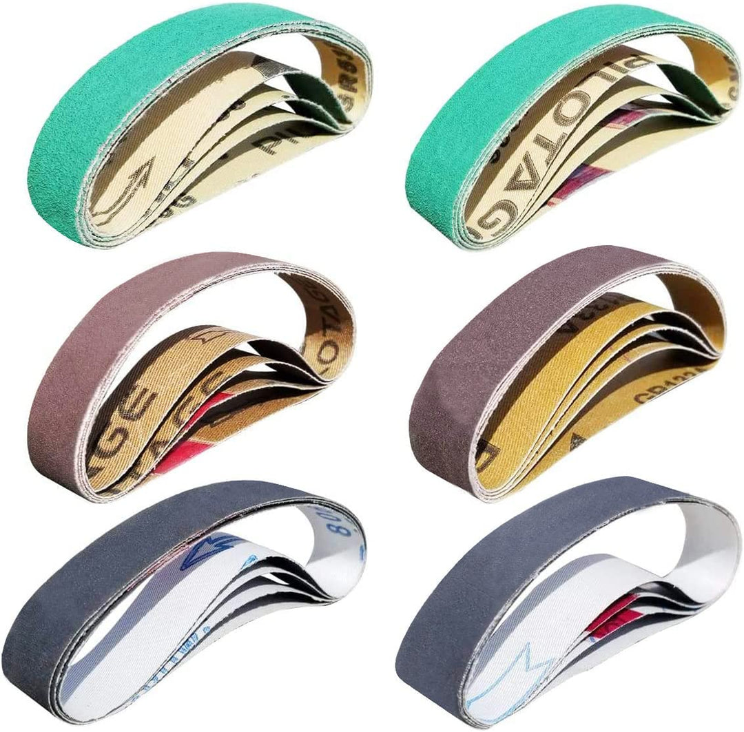 24 Pcs 3/4" x 12" Replacement Belt Kit for Work Sharp Knife & Tool Sharpener Ken Onion Edition (WSKT