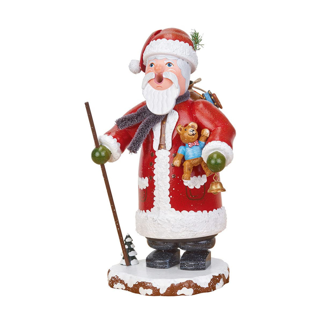 Hubrig Volkskunst Räuchermann - Winterkind Weihnachtsmann - 20cm - Original Erzgebirge Räuchermann