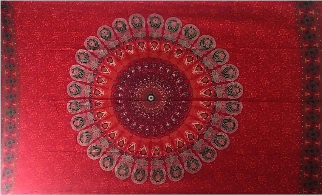 Purpledip Body Wrap "Universal Mandala", Baumwoll-Mischgewebe, Tagesdecke, Strandüberwurf (20050)