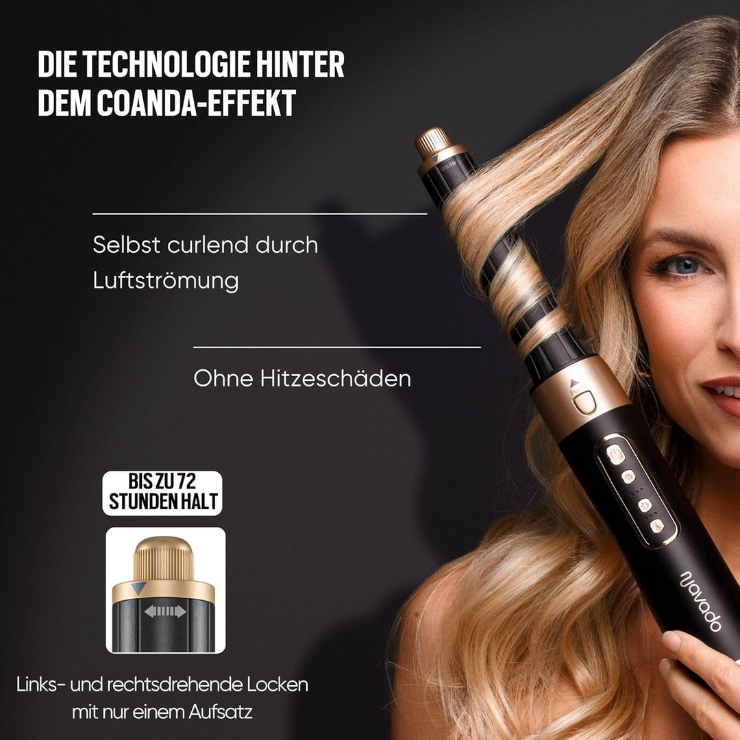 Airstyler 6 in 1, Navado Easystyler Pro 110,000 RPM High-Speed Ionic Haartrockner für Schnelltrockne