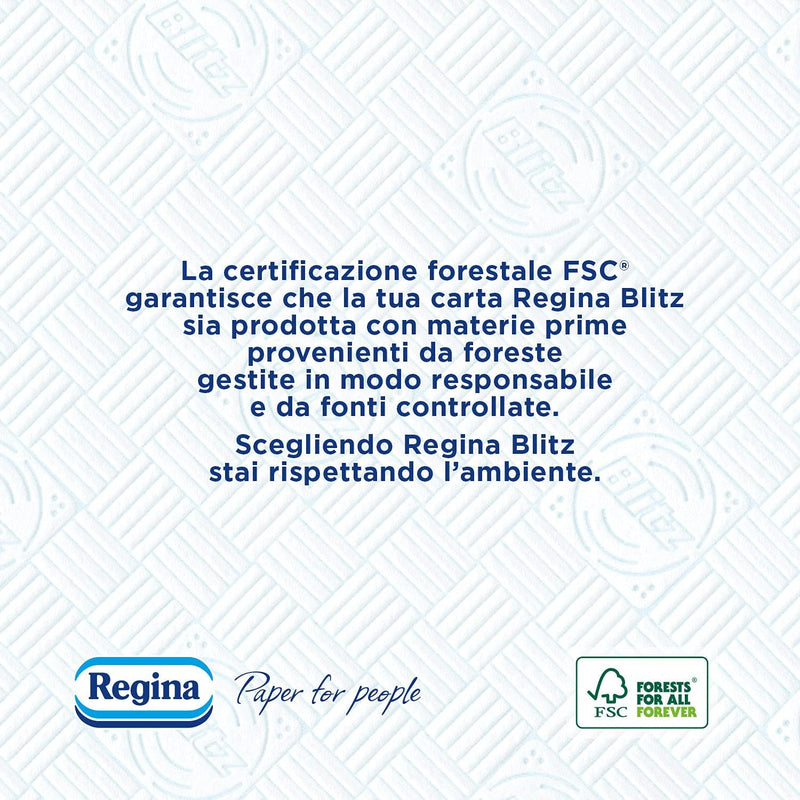Regina Blitz Casa Papier, 5 Rollen 500 Maxi 3-lagige Blätter, recycelbares Papier, blitzschnell saub
