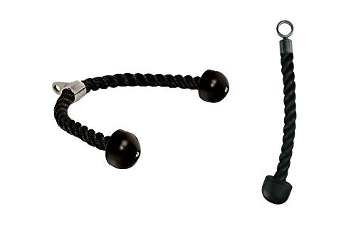 POWER-XTREME Kabelzuggriffe, Trizeps-Seil-Set Profi, Studioqualität | Griffe für Kraftstationen, Kab