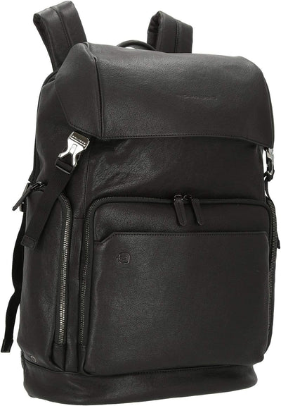 Piquadro Black Square Rucksack Leder 44 cm Laptopfach