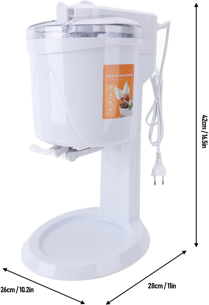 Elektrische Eismaschine, Automatische Eismaschine Gefrorener Joghurtmaschine, 1l -Kapazität, für Hei
