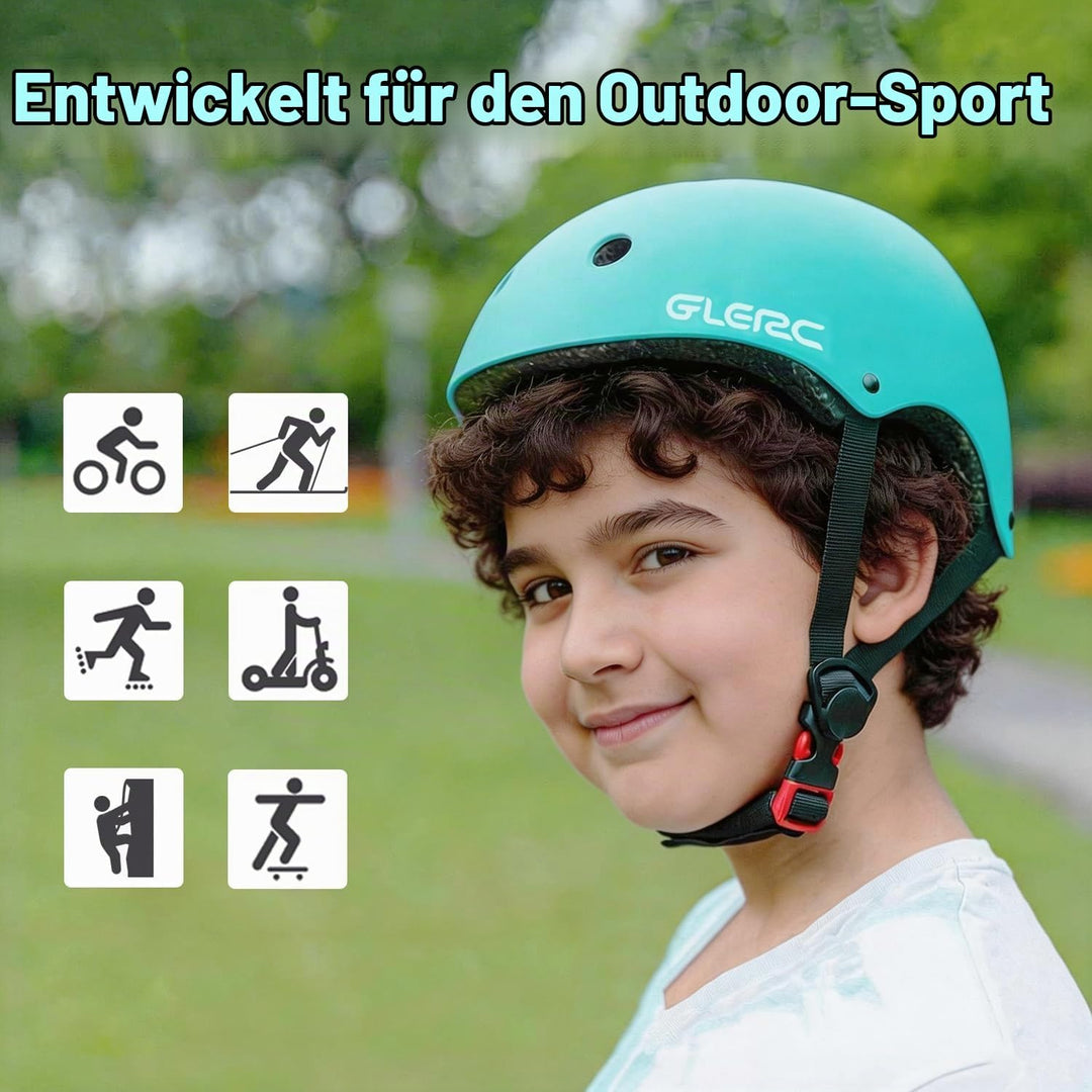 Glerc Kinder Fahrradhelm für Jungen und Mädchen von Kleinkind bis Jugend, verstellbar und Mehrfarbig