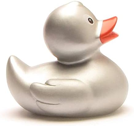 Badeente - personalisierbar (Silber), Silber
