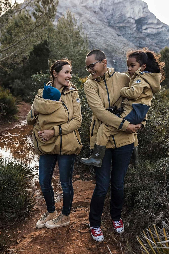 fun2bemum Enigma 5in1 BACK/FRONT Softshell Jacke,Tragejacke, Babytragejacke,Schwangerschaftsjacke M