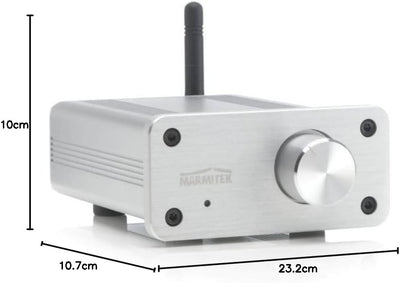 Mini Verstärker Bluetooth - Marmitek BoomBoom 460 - aptX - 2x 20W RMS - AUX Eingang - passive Lautsp