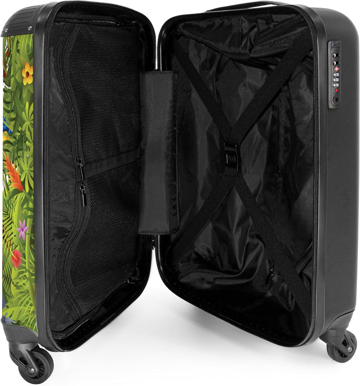 NoBoringSuitcases.com® Kinderkoffer Kindertrolley Handgepäck Koffer Klein Reisekoffer mit Rollen Ges