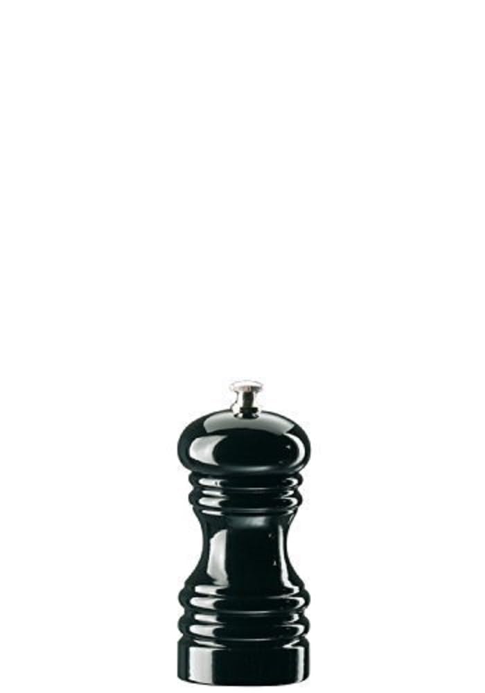 Zassenhaus Berlin Pfeffermühle, Holz, Schwarz , 12 cm Buche Schwarz Glänzend 12cm, Buche Schwarz Glä