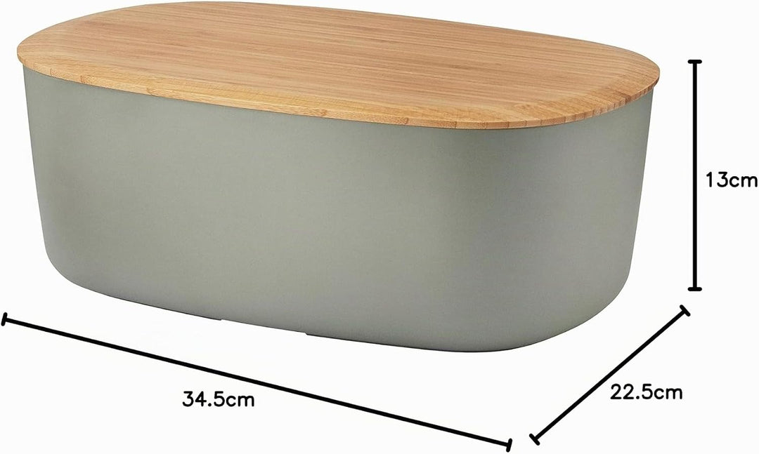 RIG-TIG Brotkasten Box-IT - Aufbewahrungsbox für Brot, Brötchen, Kekse, Gebäck, Schneidebrett als De