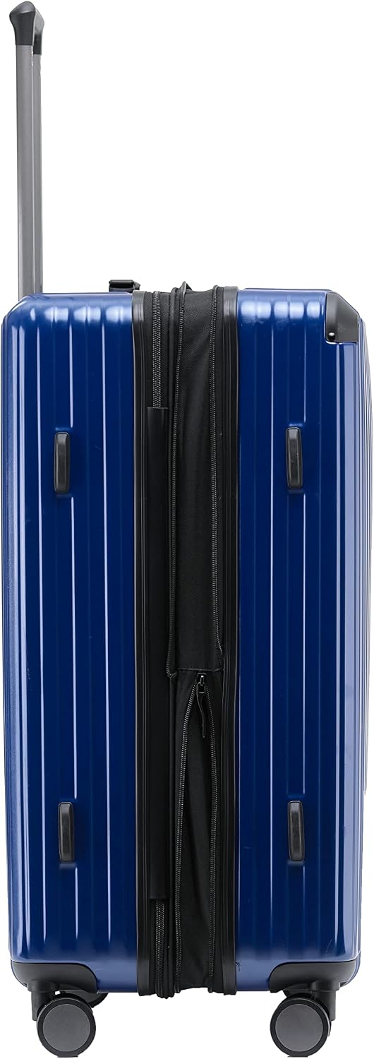 M816 TSA-Schloss Koffer Reisekoffer Trolley Kofferset Hardschale Boardcase (Diamondblau, Mittler Kof