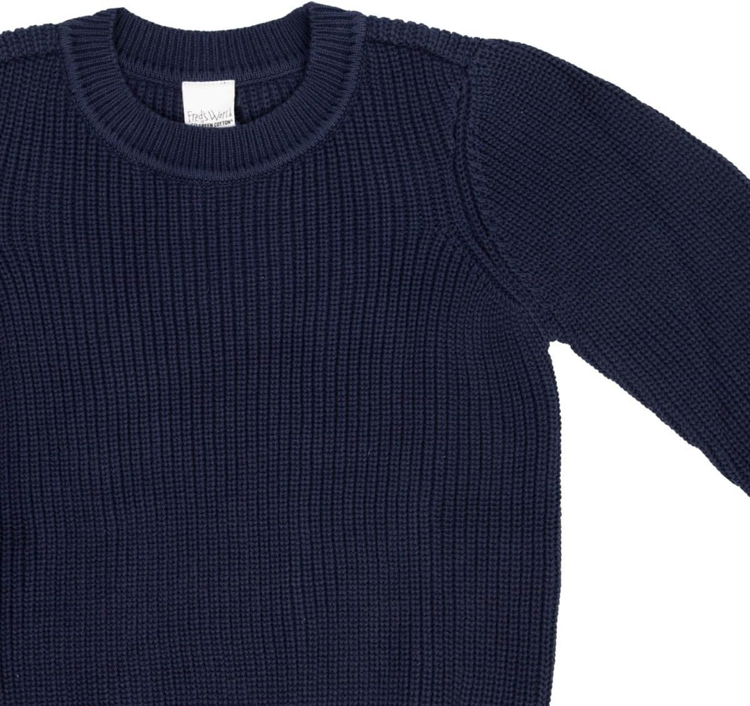 Fred's World by Green Cotton Jungen Knit Chunky Sweater 140 Academy, 140 Academy