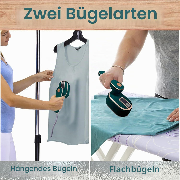 1000 W Dampfbügeleisen Mini Faltbares Tragbares Reisebügeleisen (blau), Blau
