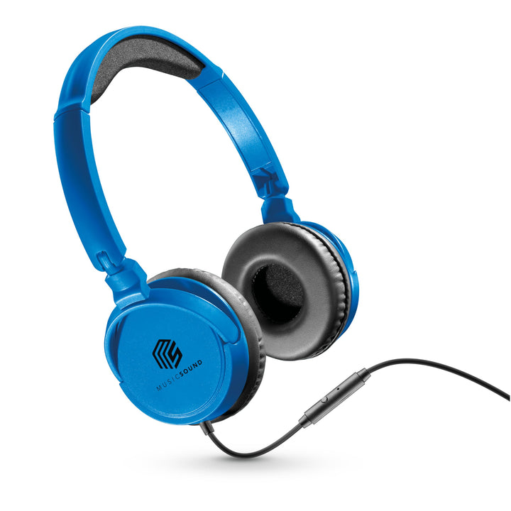Music Sound | Bügelkopfhörer mit Kabel Over Ear Basic | On-Ear-Kopfhörer Faltbarer Kopfbügel mit 1,2