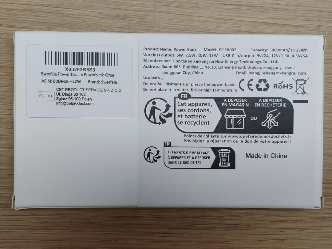 5000mAh für Magsafe Powerbank Mini 22,5W Power Bank USB C in Out Schnellaufladung, Wireless Magnetis