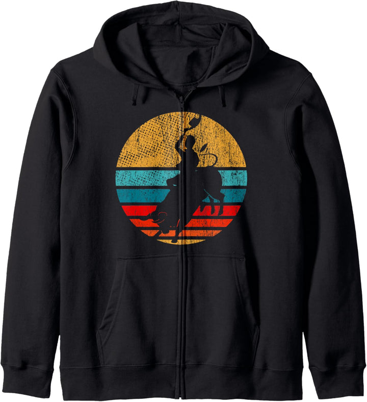 Cowboy-Bullenreiten Retro Oldtimer Rodeo Western Kapuzenjacke