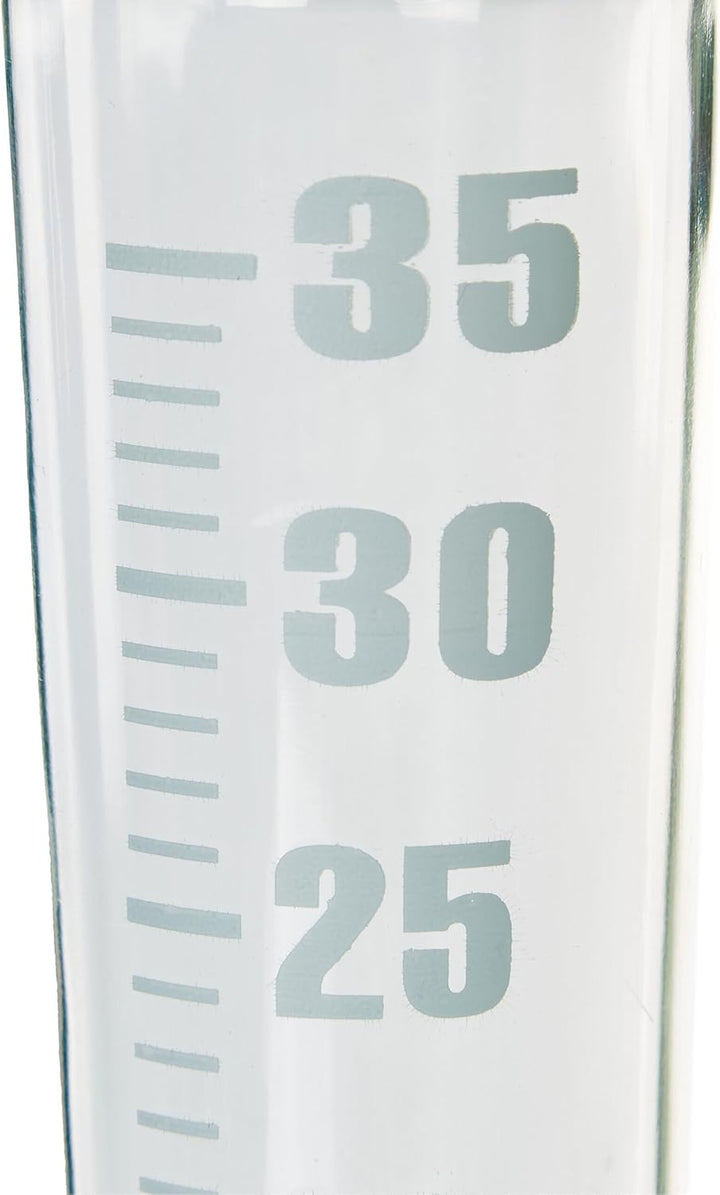 Relaxdays Regenmesser 2er Set, mit Stab, Niederschlagsmesser Garten, Skala 35mm/m², Kunststoff & Hol