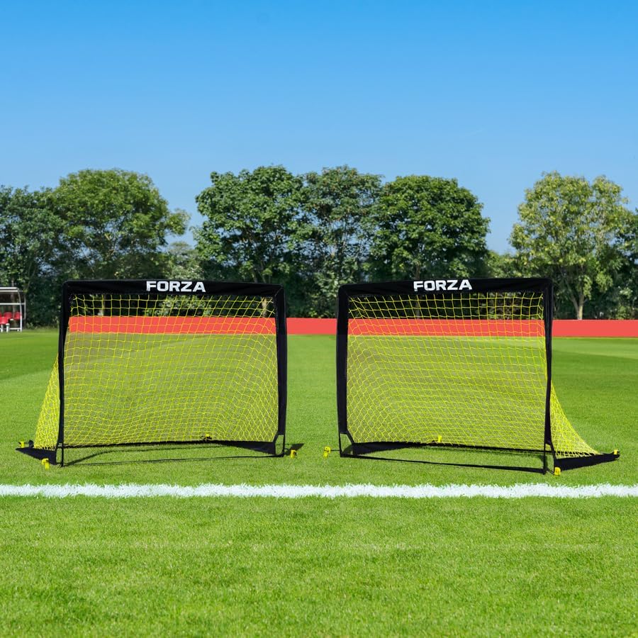 FORZA Pop-Up Fussballtore | Klappbares Fussballtor für Kinder &amp; Erwachsene | Tragbares Fussballtor G