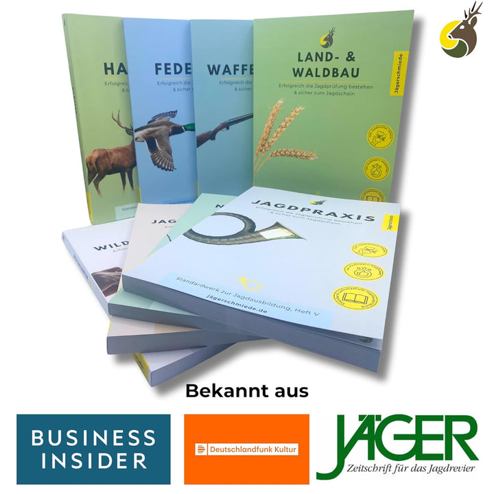 Jägerschmiede Lernhefte: Erfolgreich die Jagdprüfung bestehen & sicher zum Jagdschein – individuell,