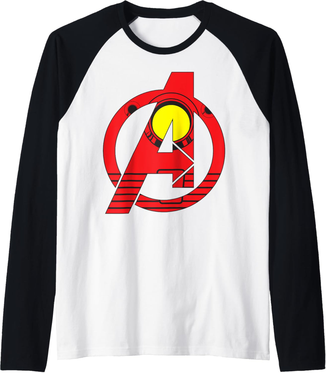 Marvel Avengers Iron Man Costume Fill Logo Raglan