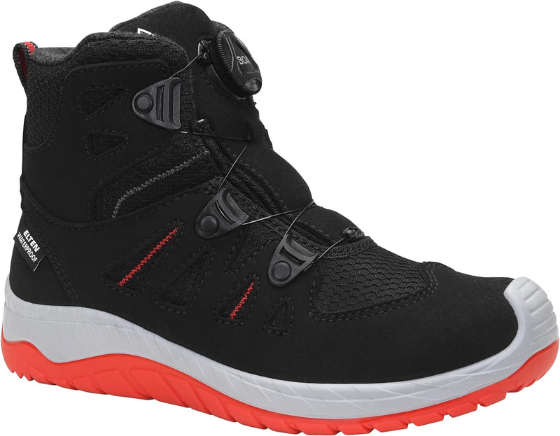 ELTEN Kinderschuhe Outdoor Maddox Kids BOA Black-red Mid Wintermodell für Mädchen und Jungen 30 EU S