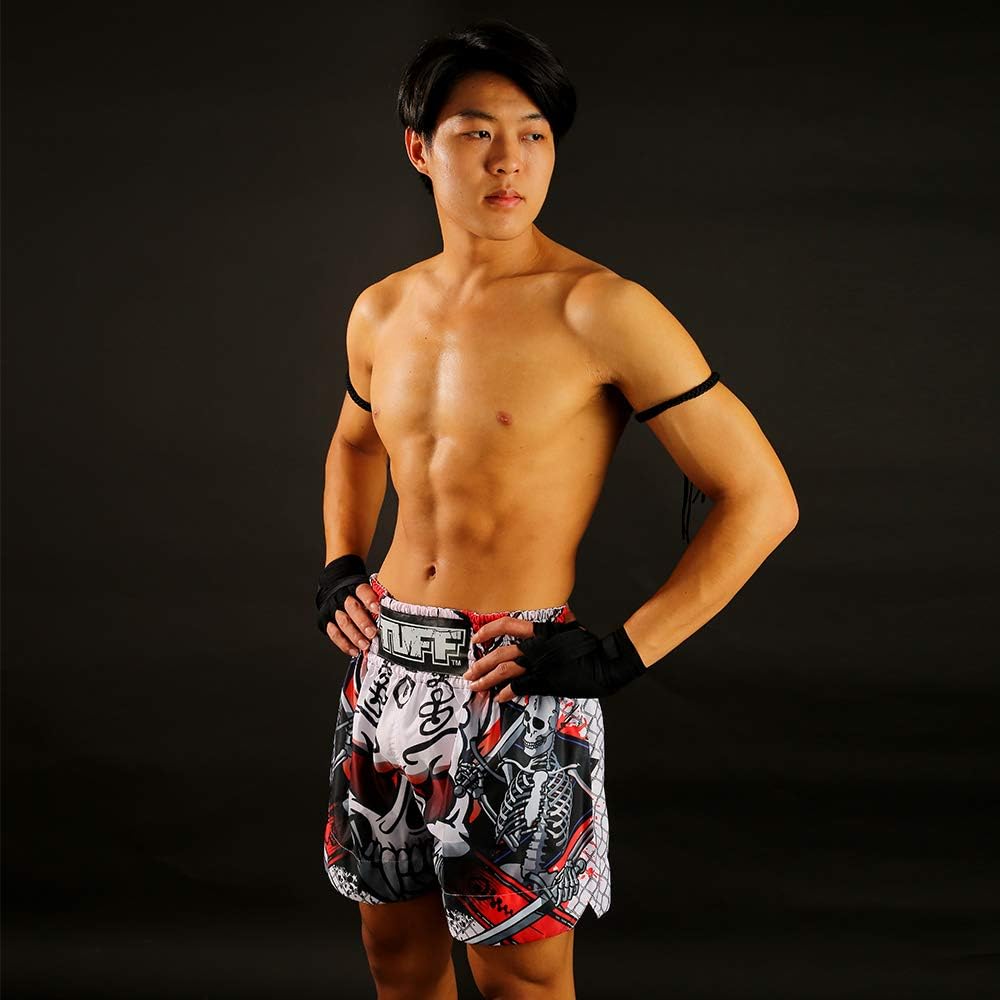 Tuff Sport Boxen, Muay Thai-Shorts, Drachenschädel, Kick, Kampfsport, Training, Fitnessstudio, Kleid