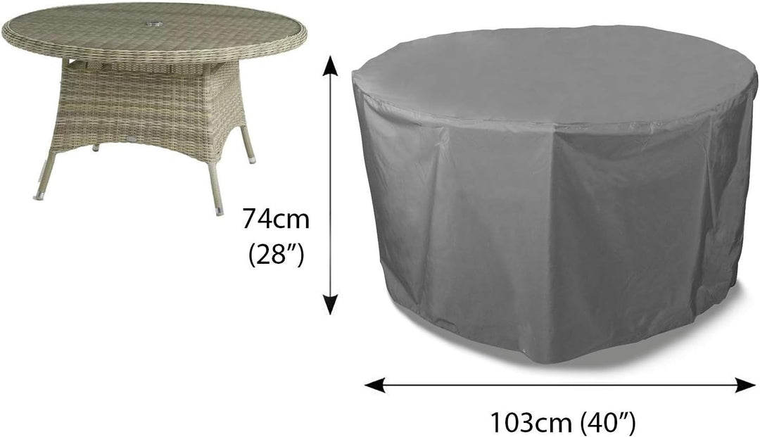 Bosmere U540 brandneue Thunder Grey 4 Sitz Rundschreiben Tisch Abdeckhaube, grau Grau (D 102cm H 71c