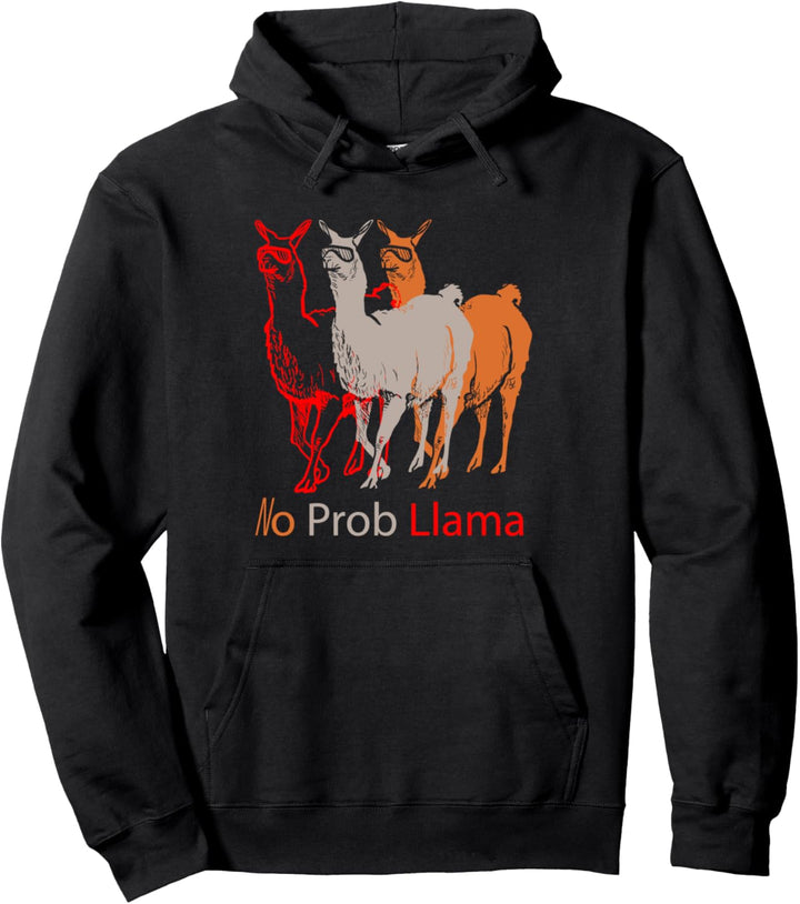 Keine Problem Lama Illustration Lustiges Geschenk Pullover Hoodie
