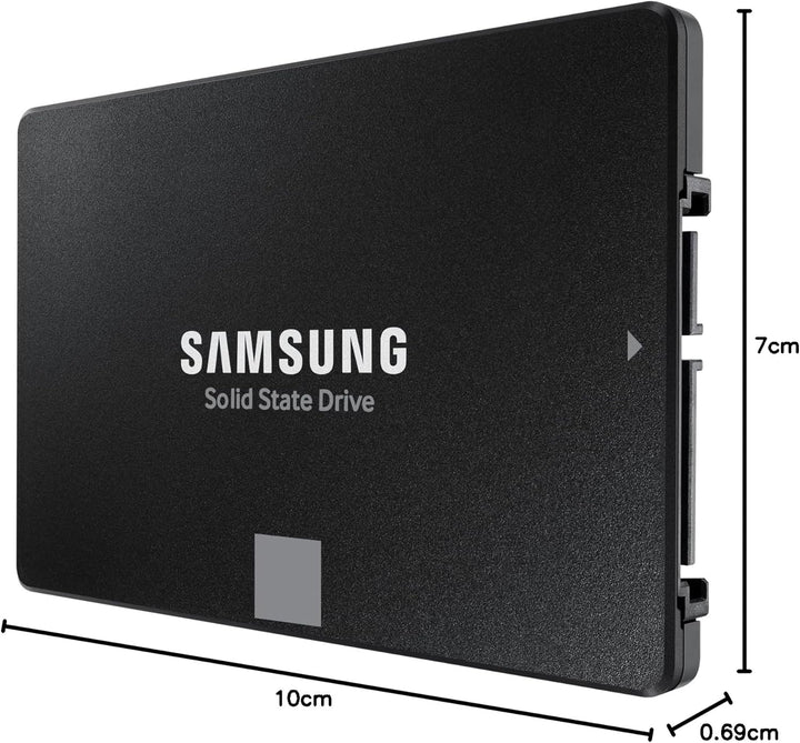 Samsung 870 EVO SATA III 2,5 Zoll SSD, 500 GB, 560 MB/s Lesen, 530 MB/s Schreiben, Interne SSD, Fest