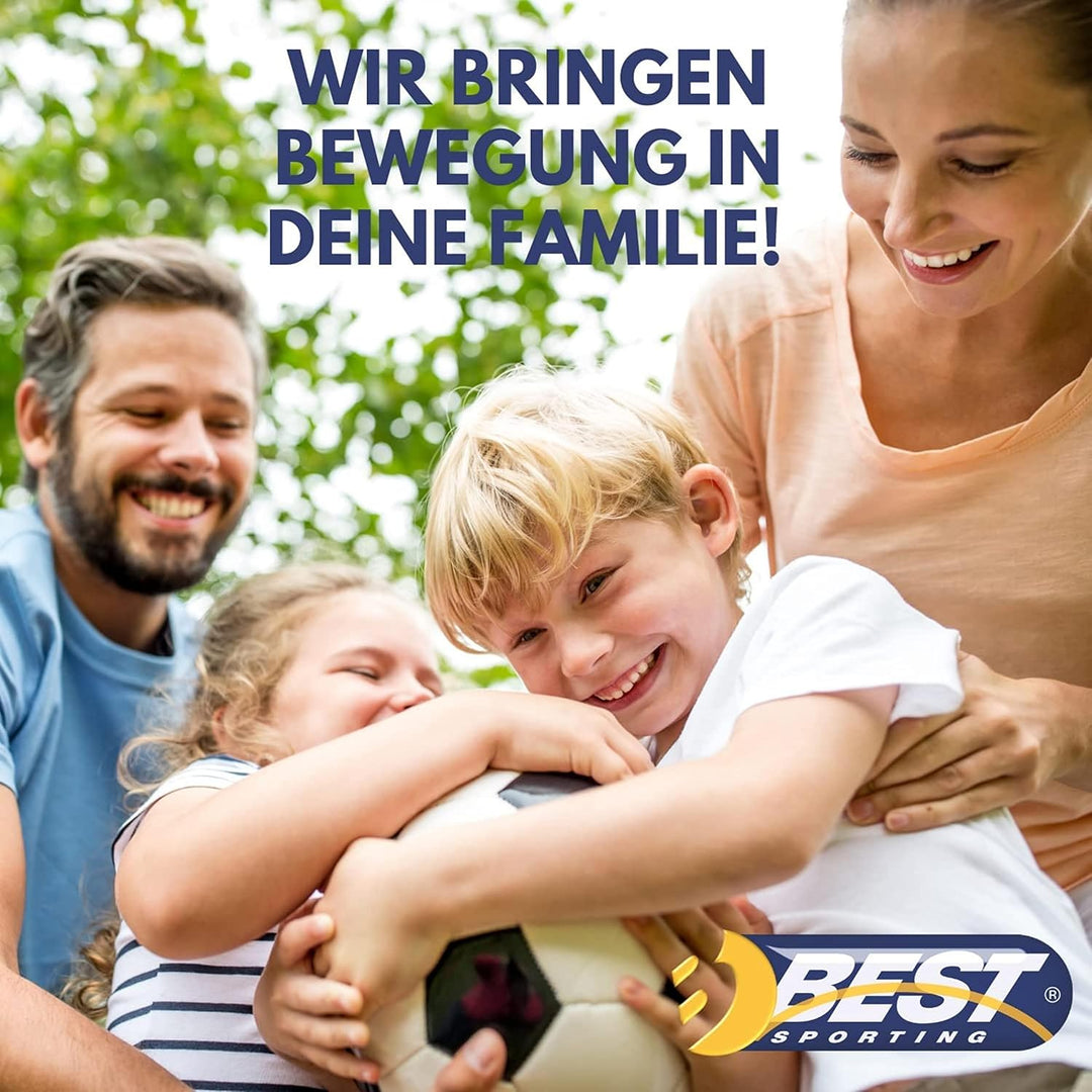 Best Sporting Fussballtore für Garten Kinder 213x152 cm I Fussballtor Kinder in schwarz mit weissem