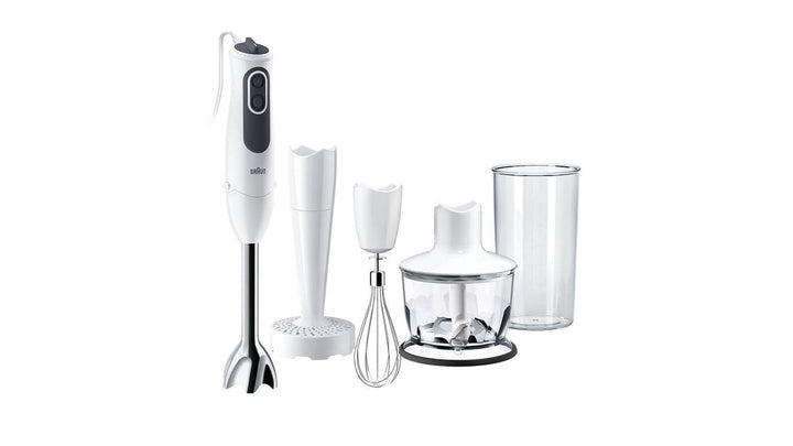 Braun Minipimer 3 Vario MQ3137 Sauce+ MQ 3137, 600 milliliters, Weiss/Grau MQ3137 Sauce Plus Single,