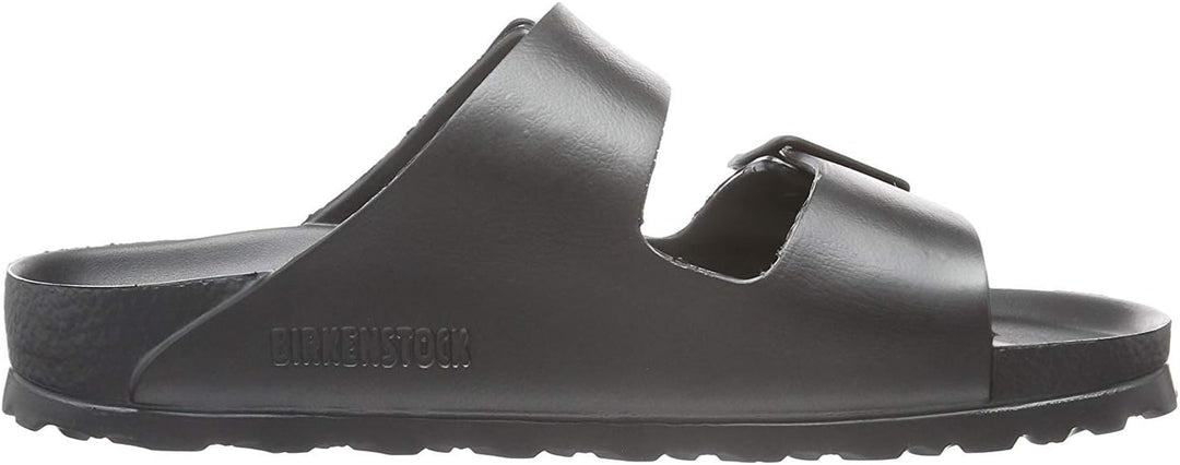 BIRKENSTOCK Herren Arizona Geöltes Leder Weit Pantoletten 42 EU Grau, 42 EU Grau