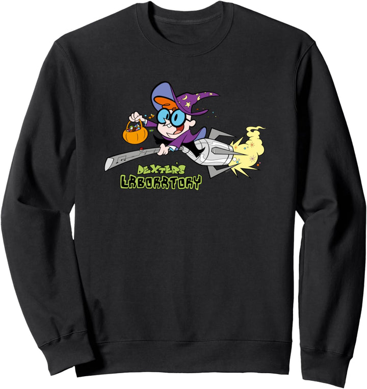 Cartoon Network Dexter's Laboratory Halloween Flying Dexter Sweatshirt