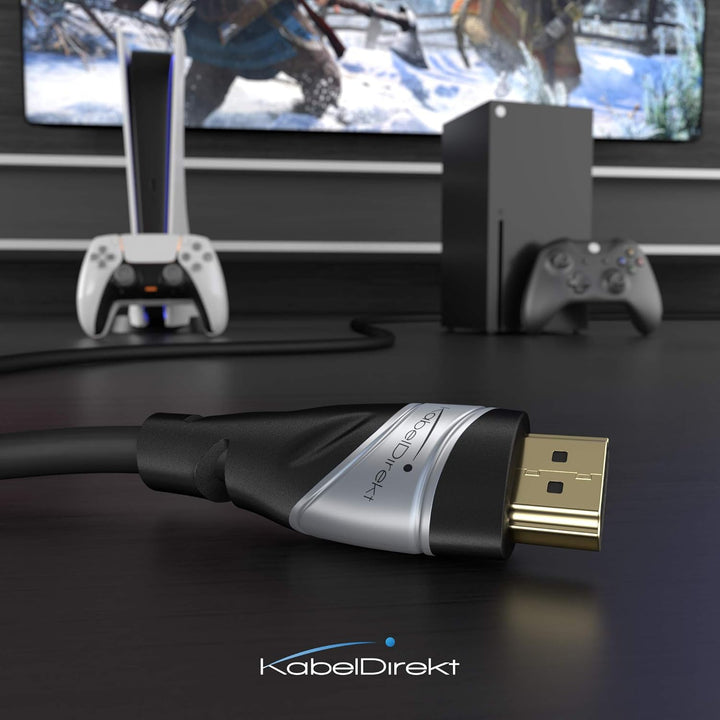 KabelDirekt – 10K & 8K HDMI Kabel, HDMI 2.1b – zertifiziert, in Deutschland entwickelt – 1,5 m (Ultr