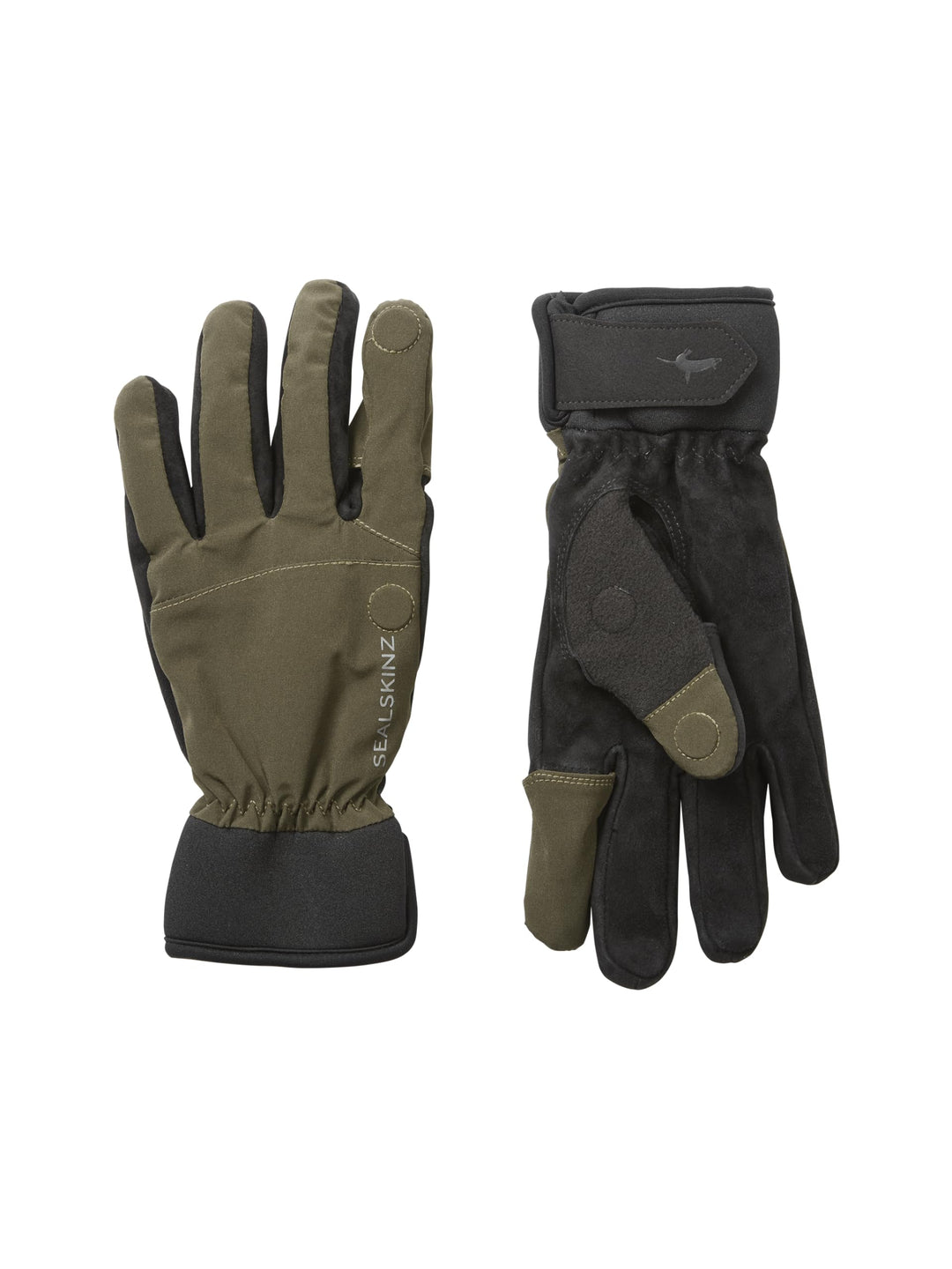 SealSkinz Unisex-Adult Stanford Waterproof All Weather Sporting Glove Liners M Olive Green/Black, M