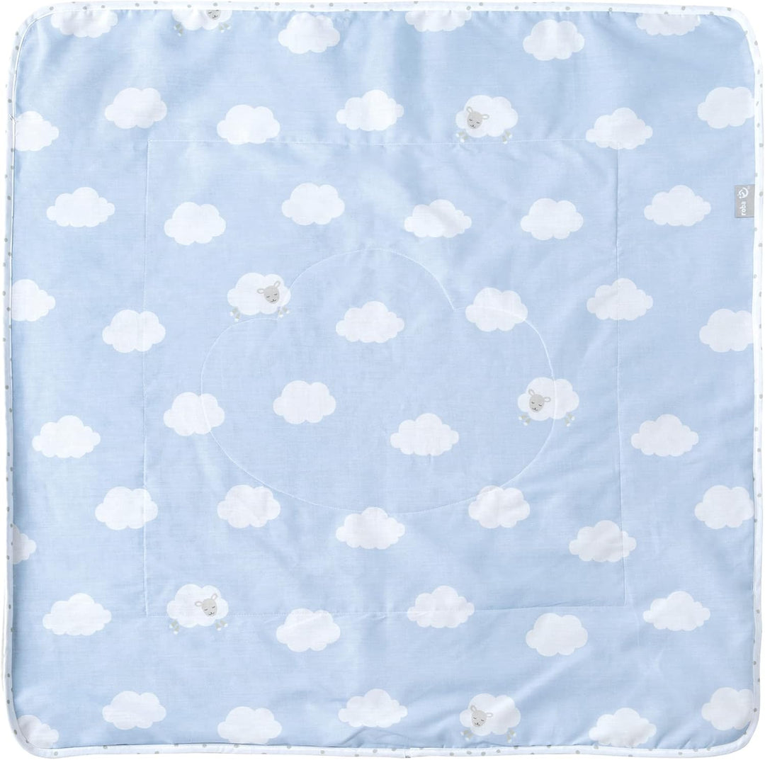 roba Babydecke Kleine Wolke aus Baumwolle - 80 x 80 cm - Kuscheldecke zum Schlafen, Krabbeln &amp; Spiel