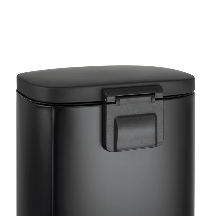 SVITA TQ30 Mülleimer Treteimer Abfalleimer 30L Inneneimer rund Kücheneimer 30L (Schwarz), Schwarz