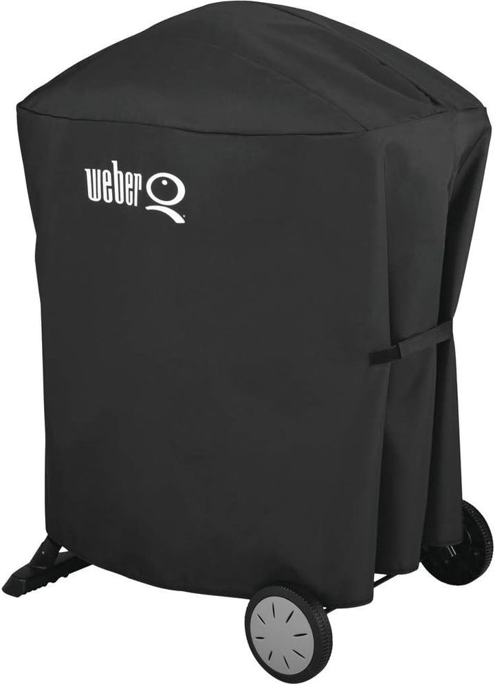 Weber Q2400 Elektrogrill, 55 x 39 cm, mit Standfuss & ausklappbaren Seitentischen, Dunkelgrau (55020
