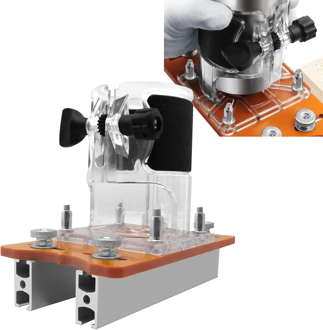2-in-1 Holzbearbeitungsfräser Basis-Lokator, multifunktionales Schlitzwerkzeug mit präziser Führung