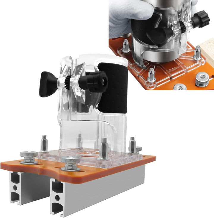 2-in-1 Holzbearbeitungsfräser Basis-Lokator, multifunktionales Schlitzwerkzeug mit präziser Führung
