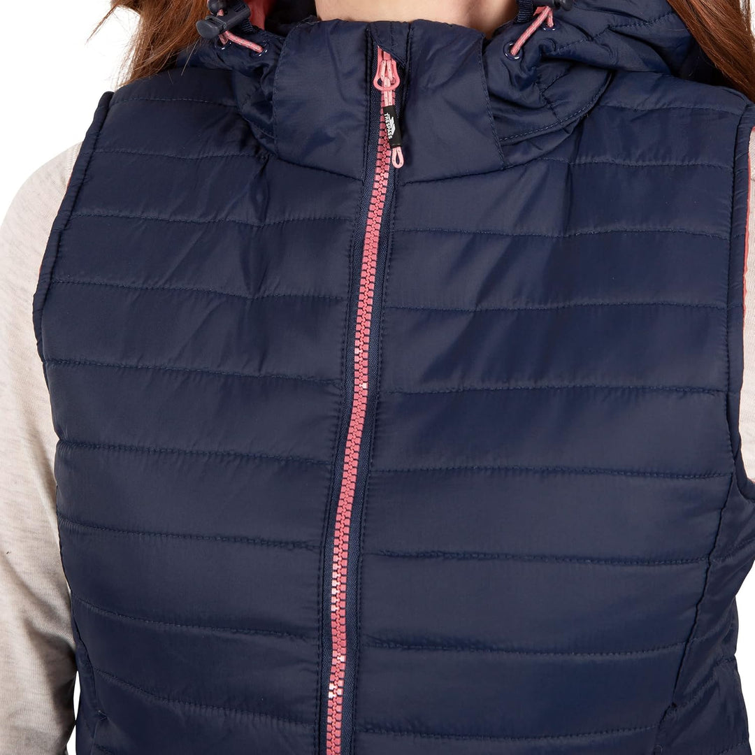 Trespass Damen Aretha Warme Gepolsterte Jacke Mit Abnehmbarer Kapuze (1er Pack) 16 Navy Dusty Rose,